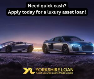 Sportscars used for luxury asset loans.
