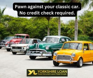 Use your classic car collection to release funds quickly and discreetly with Yorkshire Loan.